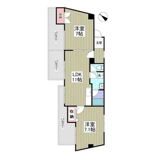 テラスガイア【1階】の間取り