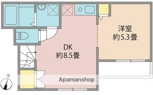 東京都北区志茂1丁目【アパート】の間取り