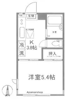 ベルカント・M【1階】の間取り