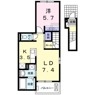 ベル・三鷹【2階】の間取り