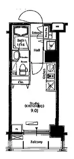 パークアクシス板橋本町【2階】の間取り