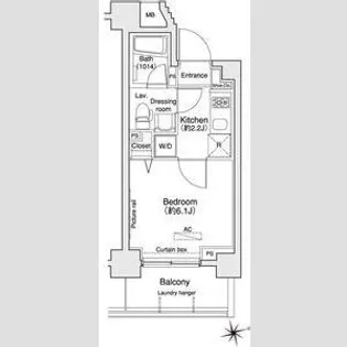 プラウドフラット王子神谷【2階】の間取り