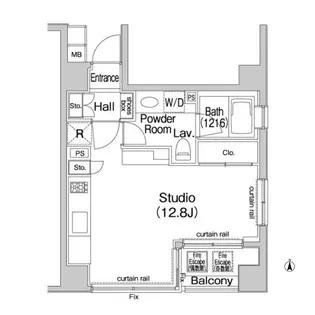 コンフォリア池袋【7階】の間取り