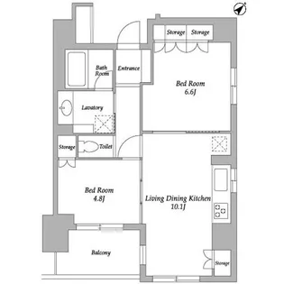 HF若松河田レジデンス【5階】の間取り