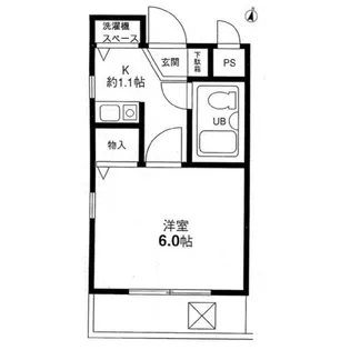 ジョイフル幡ヶ谷弐番館【4階】の間取り