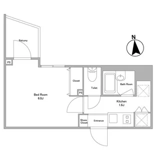 KDXレジデンス早稲田鶴巻【9階】の間取り