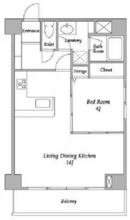 KDXレジデンス阿佐ヶ谷【4階】の間取り