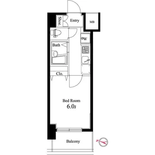 ハーモニーレジデンス池袋【10階】の間取り