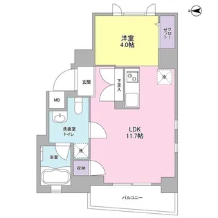 アイルズ松濤【4階】の間取り