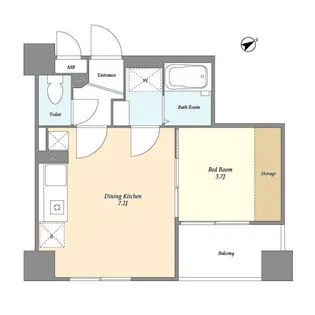 ISM東中野【2階】の間取り