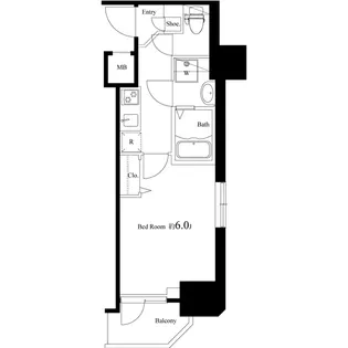 グローバン板橋【0501号室】の間取り