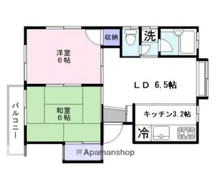 コーポ南【2階】の間取り
