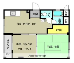 阿佐ヶ谷コーポラス【3階】の間取り