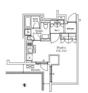 パークアクシス代官山【3階】の間取り