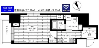 グランドコンシェルジュ六本木【13階】の間取り