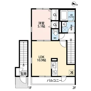 アムール千歳台Ⅰ【2階】の間取り