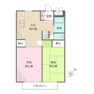 クレストT下馬【2階】の間取り