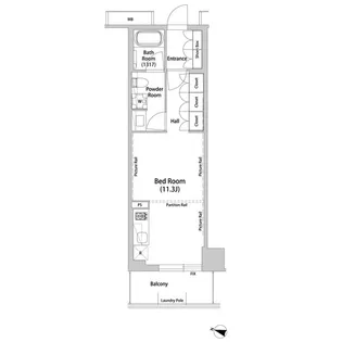 飯田橋ガーデンフラッツ【4階】の間取り