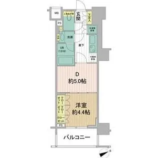日神デュオステージ板橋駅前【7階】の間取り