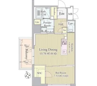 グロリアス西荻窪【8階】の間取り