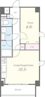 LA GRACIEUSE【4階】の間取り