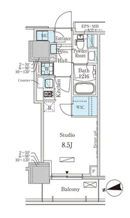 パークアクシス赤塚【4階】の間取り