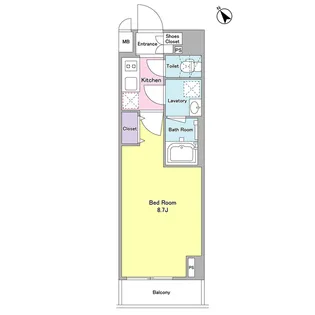 デルックス田端【10階】の間取り