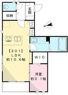 カーサ クレール【301号室号室】の間取り