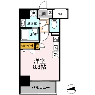 AOIレジデンス早稲田【4階】の間取り