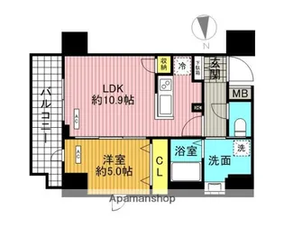 東京都北区赤羽1丁目【マンション】の間取り