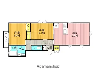 東京都杉並区南荻窪2丁目【アパート】の間取り