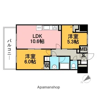 センテニアル王子神谷【10階】の間取り