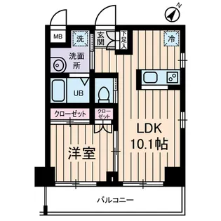 プレデパルク3【5階】の間取り