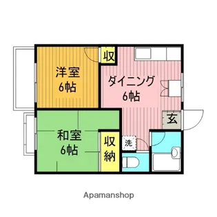 第2メゾン吉野【2階】の間取り