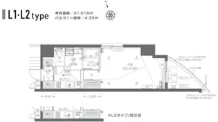 ZOOM新宿夏目坂【8階】の間取り