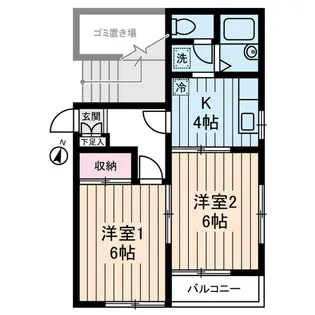 ハイムけやき【1階】の間取り