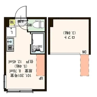 ハーモニーテラス豊玉中【2階】の間取り
