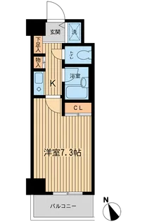 ベジフル北新宿弐番館【3階】の間取り