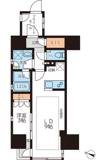 グランカーサ本駒込【13階】の間取り