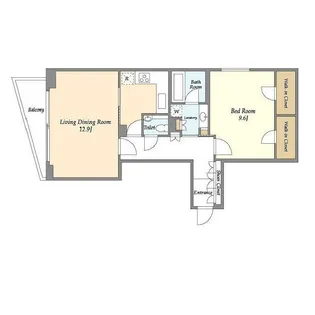 KWレジデンス桜新町【1階】の間取り