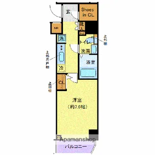 クレヴィスタ西巣鴨【8階】の間取り