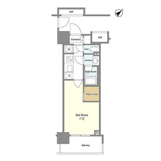 ルジェンテ新中野STATION ONE【10階】の間取り