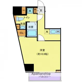 ジェノヴィア渋谷笹塚スカイガーデン【14階】の間取り