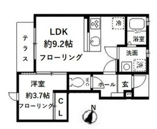 BONHEUR(ボヌール)【1階】の間取り