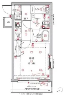 クレイシア三鷹【1階】の間取り