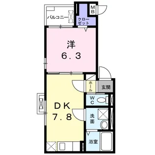 Y HOUSE(ハウス【2階】の間取り
