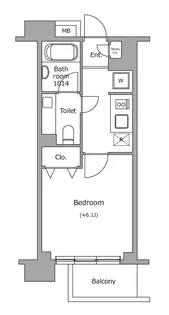レジディア新宿イーストⅡ【2階】の間取り