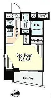 レジディア市谷薬王寺【9階】の間取り