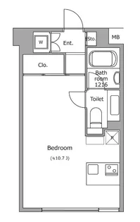 ヴォアラクテ西早稲田【2階】の間取り