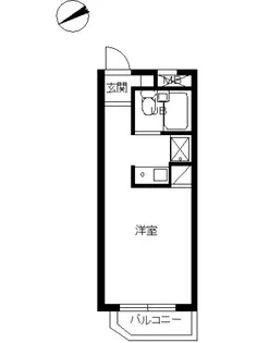 スカイコート新宿第7【207号室号室】の間取り